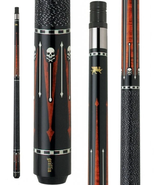Griffin GR30 Pool Cue – Black with Silver & Red Point Design
