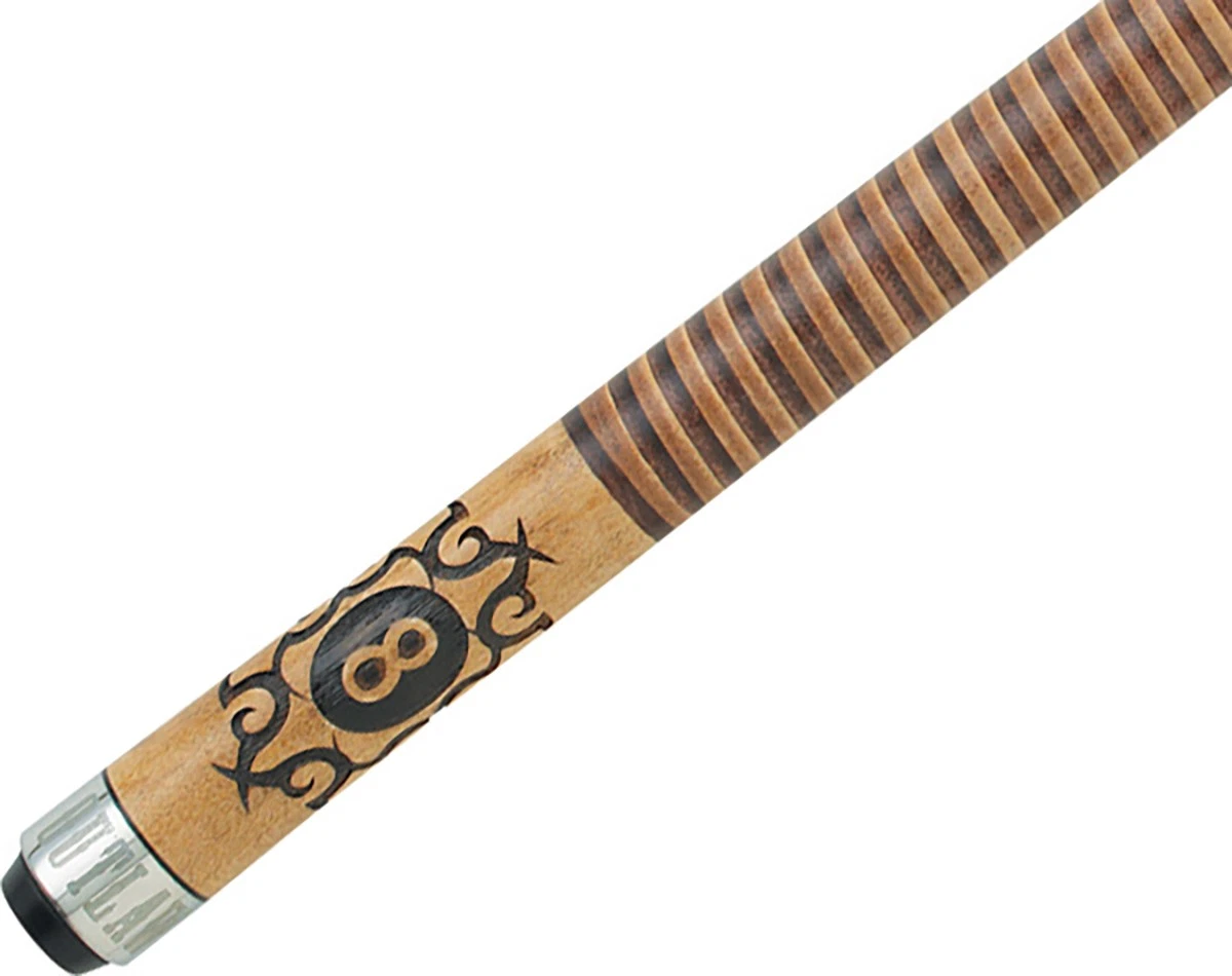 Outlaw OL29 Pool Cue – 8-Ball & Tribal Design - Image 3