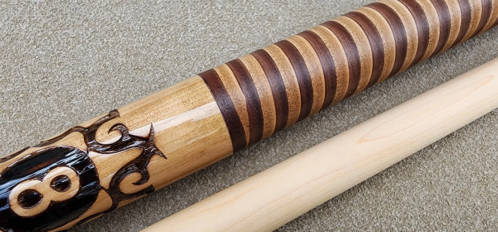 Outlaw OL29 Pool Cue – 8-Ball & Tribal Design - Image 14