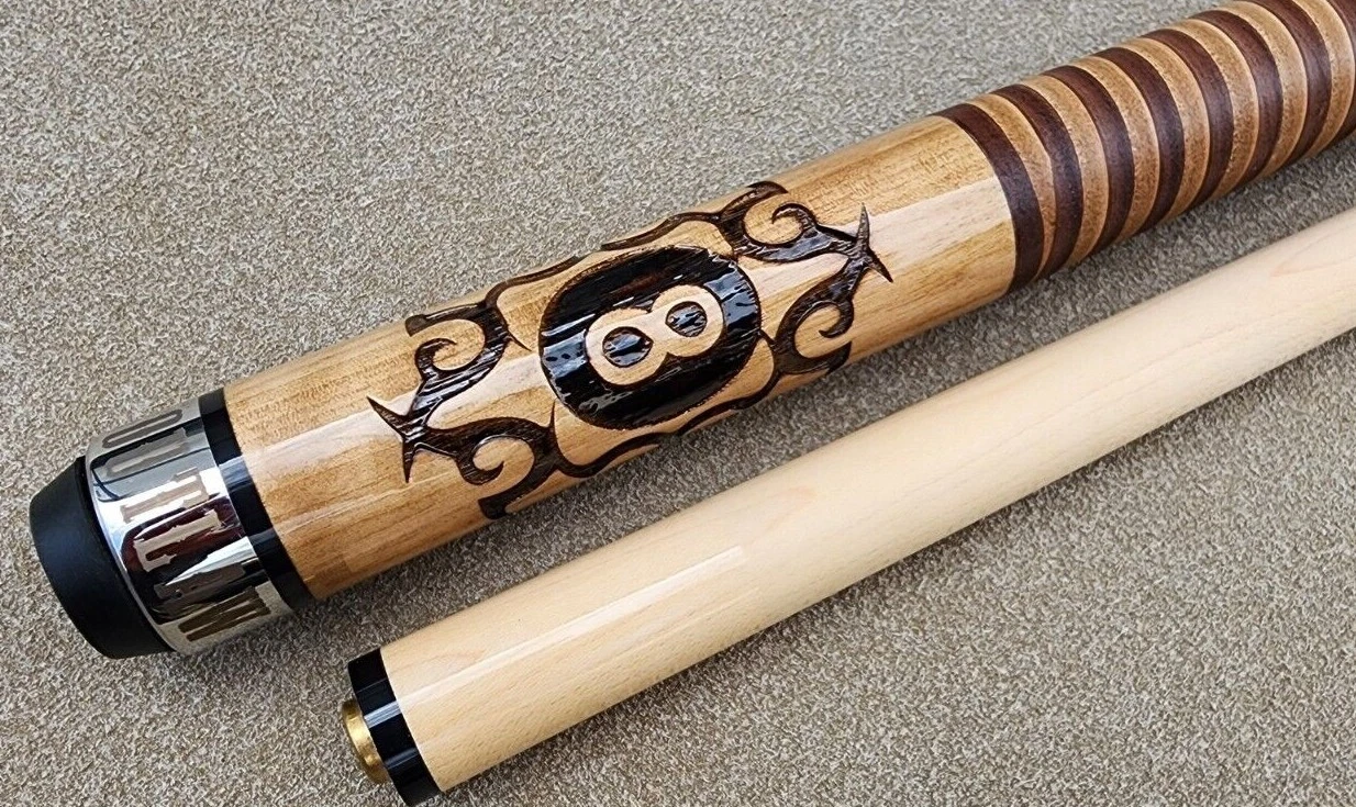 Outlaw OL29 Pool Cue – 8-Ball & Tribal Design - Image 13