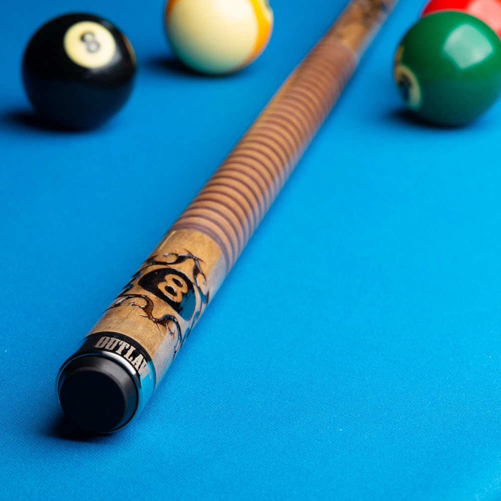 Outlaw OL29 Pool Cue – 8-Ball & Tribal Design - Image 11