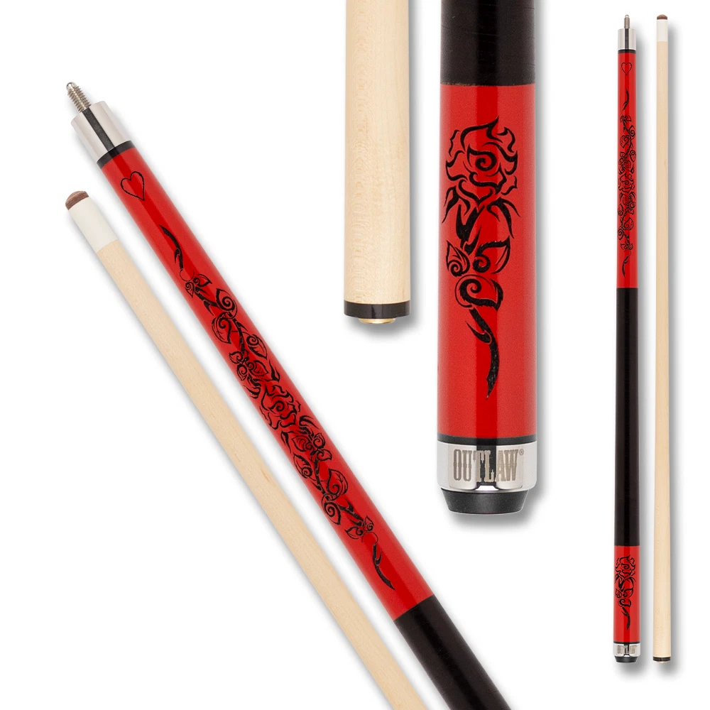 Outlaw OL30 Red Rose Pool Cue Limited Edition - Image 9
