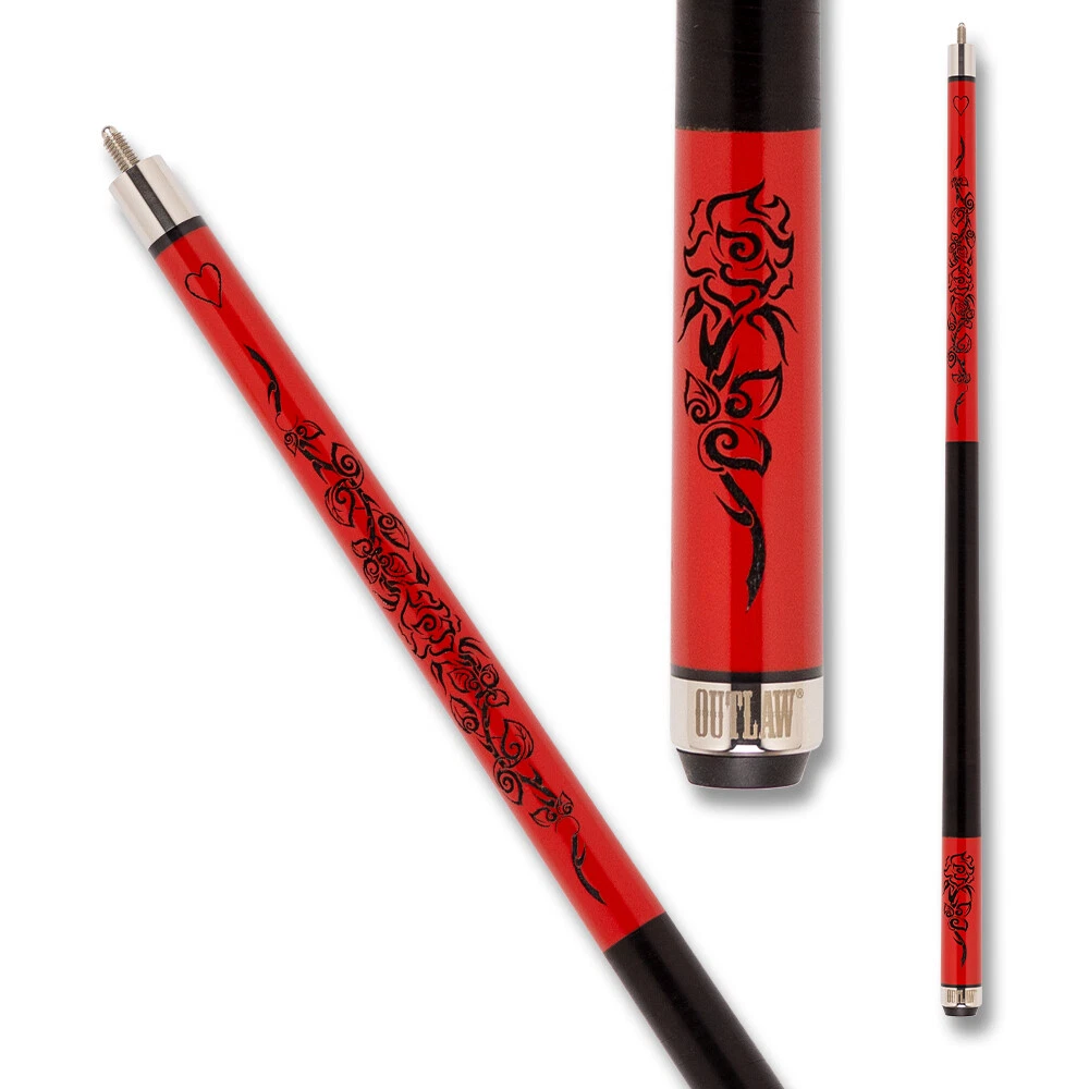 Outlaw OL30 Red Rose Pool Cue Limited Edition - Image 10