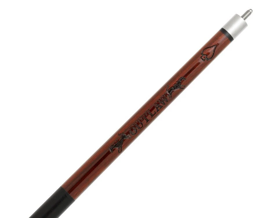 Outlaw OL55 Pool Cue Cherry Stain with Leather Wrap - Image 4