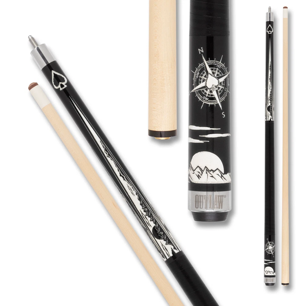 Outlaw OL59 “Desert Moon” Pool Cue Mountain-scape Design - Image 4