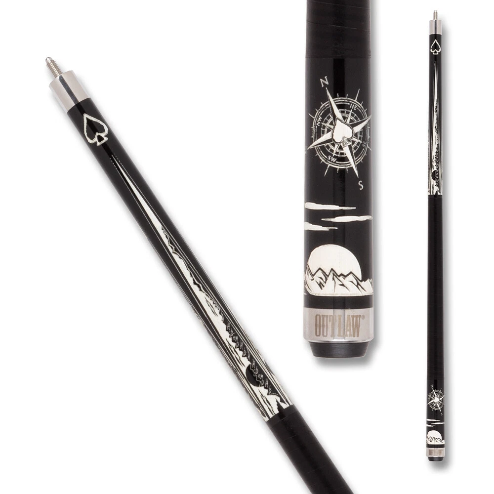 Outlaw OL59 “Desert Moon” Pool Cue Mountain-scape Design - Image 5