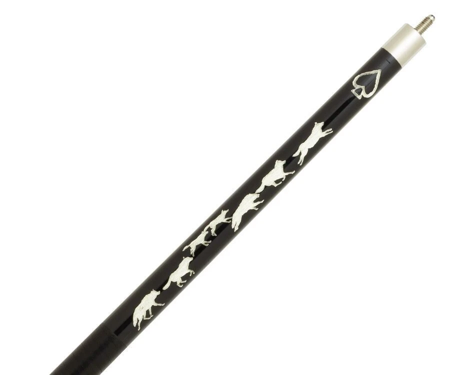 Outlaw Thunder OL58 Cue Running Wolves Design - Image 4