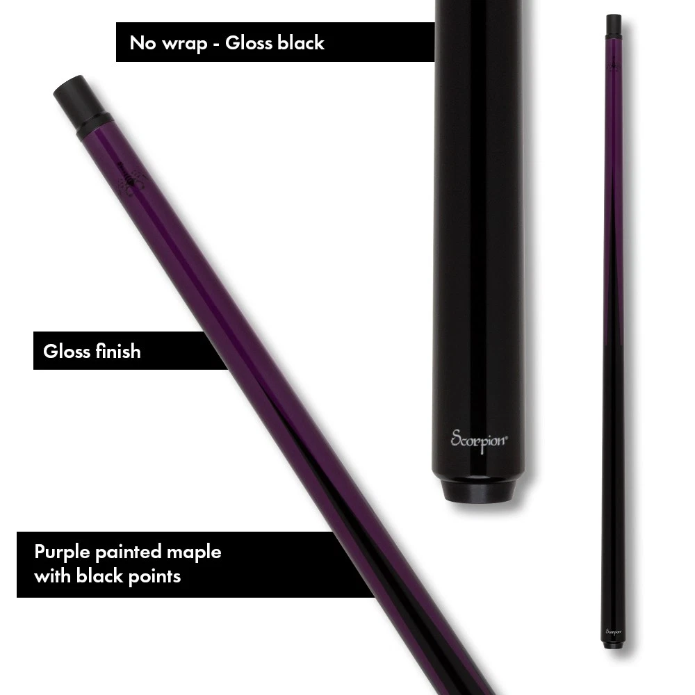 Scorpion SCO124 Purple Sneaky Pete Carbon Fiber Cue - Image 4