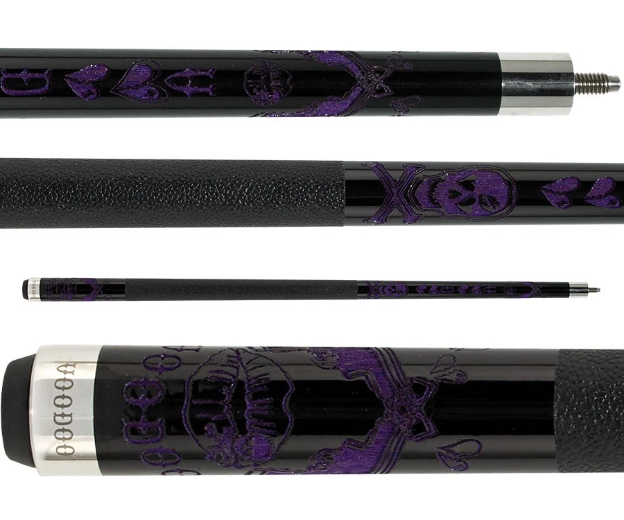 Voodoo VOD28 Pool Cue Kiss of Death Laser Engraved Design - Image 8